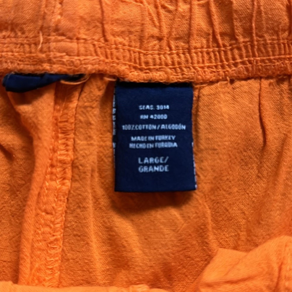 Like New Comfortable Drawstring Orange Shorts - image 4